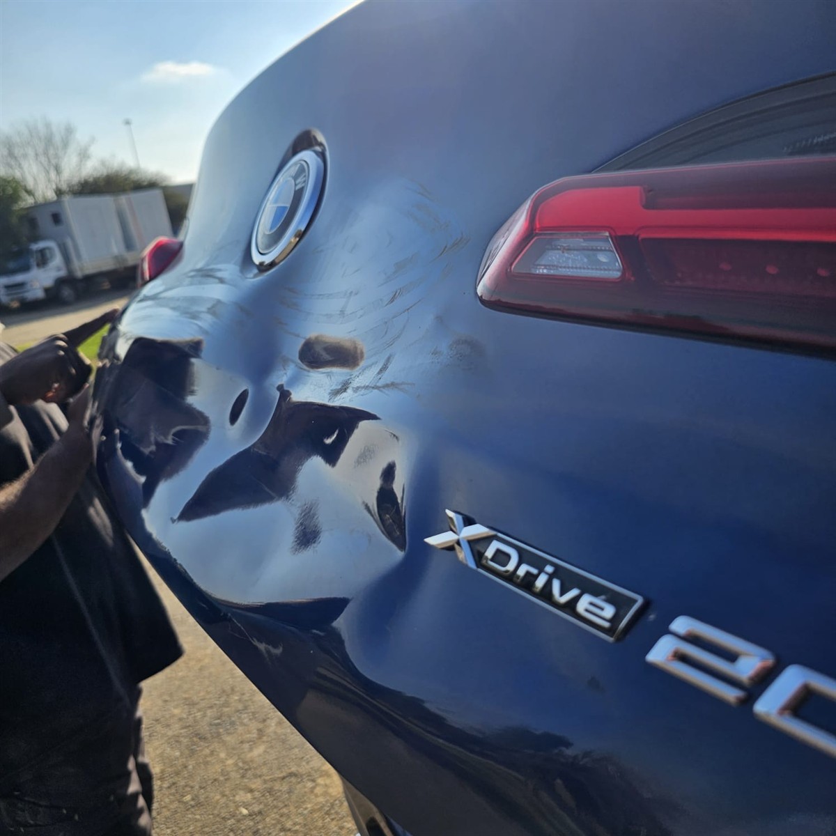 Vehicle before repair at Car Magic Autobody